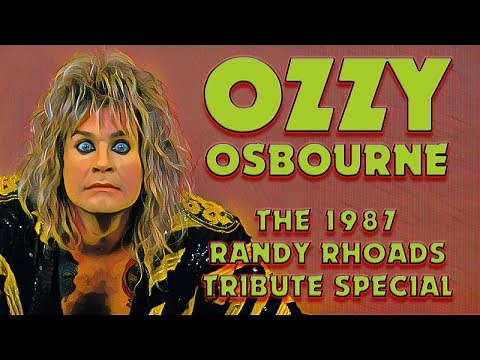 OZZY OSBOURNE in Randy Rhoads Tribute Special on the Friday Rock Show 1987