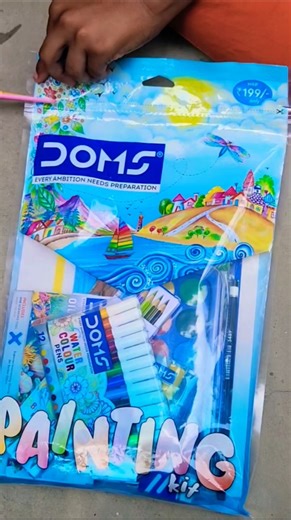 Painting Kit Unboxing #shorts #schoolsupplies #beginnerart #creativekids #artkit #drawing #doms