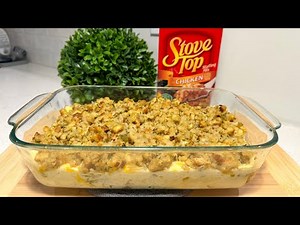 CHICKEN STUFFING CASSEROLE: Simple and Delicious Stove Top Recipe