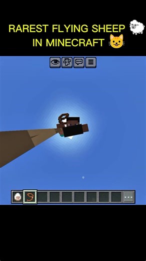 RAREST FLYING SHEEP IN MINECRAFT #minecraft #shorts #gaming