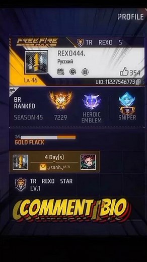 FREE FIRE BIO CODES 👆GOLD FLAKE