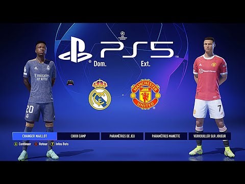 FIFA 22 PS5 REAL MADRID - MANCHESTER UNITED | MOD Ultimate Difficulty Career Mode UCL Final Next Gen
