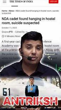 NDA Cadet Antriksh Suicide Pe Kya Bola Parveen Sir Ne 😢