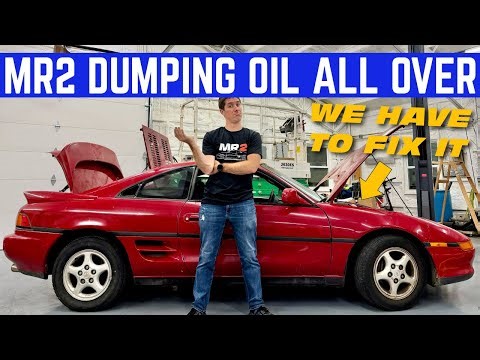 FREE TOYOTA MR2 IS LOSING ALL IT'S OIL... CAN WE FIX IT?