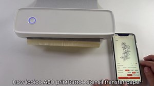 IOOIOO A80H 300 dpi Portable inkless Thermal Printer, for 8.5 x 11 inch Letter Size Thermal Paper (Folded or Rolled)-Black