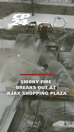 No one was injured after a smoky fire broke out early Monday morning at a shopping plaza in downtown Ajax. The blaze erupted at Harwood Plaza, located at 300 Harwood Ave. S., just south of Highway 401. The Town of Ajax said the local fire department responded to a call for service at 2 a.m. at 170 Commercial Ave. A business named Ajax Textile Corp. is located at that nearby address. #ajax #fire #news