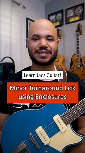 11K views · 200 reactions | Minor turnaround lick using chromatic and diatonic enclosures to nail the changes with bebop flavor. Comment "Guitar" and I’ll DM you the PDF in all 12 keys. Yamaha Guitars Revstar Pro #bebop #jazz #guitar #tabs #guitarsolo | Richard Peña | Facebook