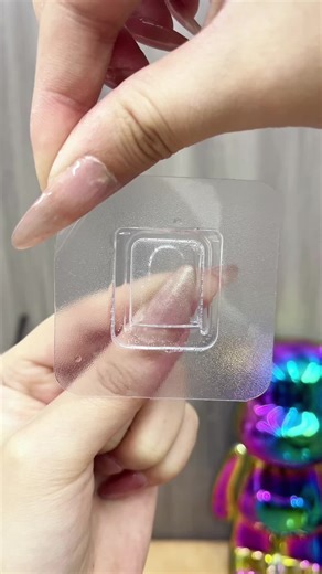 Hook and loop adhesive strips—no drilling required. Easy to install, they let you hang all kinds of small items on walls. Portable and a must-have for every household.#homegoods #diyhacks #home #wall #fyp