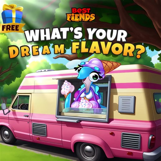 DING DING! Hear that? The Ice Cream Van has rolled into Minutia, serving up scoops of ice cream and a sprinkle of fun! Howie and the Fiends are lining up for favorites, from Bugberry Swirl to Slug Slushie 😅. 💬 Your turn! Comment below: If the Ice Cream Van gave you one free flavor for life, which would it be? Claim your in-game reward via DM by sharing your pick via comments! Hop aboard the Ice Cream Van adventure here: http://bit.ly/Best_Fiends #icecreamflavor | Best Fiends