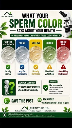 What color is healthy sperm supposed to be?