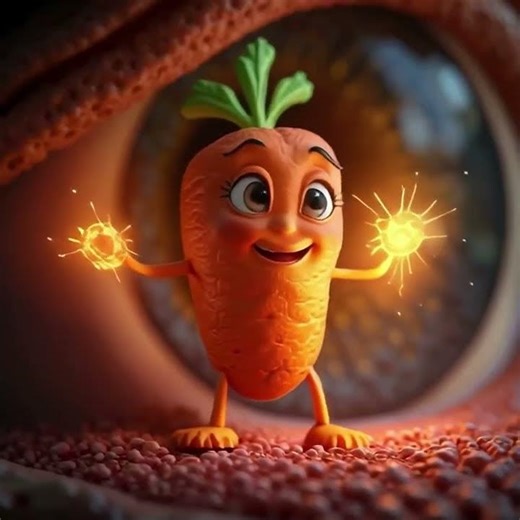 3D Animation of Carrot #animation