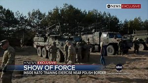 ABC News EXCLUSIVE: Martha Raddatz reports with a look into NATO joint exercises with U.S. troops near the Polish border. The move comes as Pres. Biden says there will be a greater troop presence on the eastern flank. https://abcn.ws/37WYD1R | ABC World News Tonight with David Muir