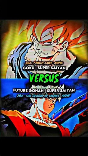Goku (DBZ | Namek Saga) vs Future Gohan (DBZ | The History of Trunks)