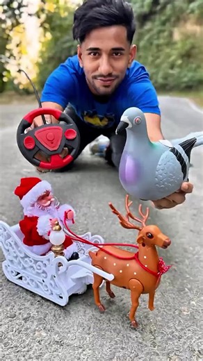 New 1 Pigeon Birds Vs Rc Santa Claus Sleigh And Reindeer Gifts Box 🎁 #ToyTales #BritishToys #ToyReview #KidsToys #ToyTrends2025