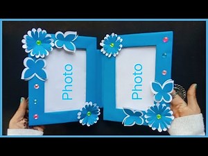 DIY- Photo frame/ How to make Photo frame with cardboard/ Easy and Beautiful photo frame