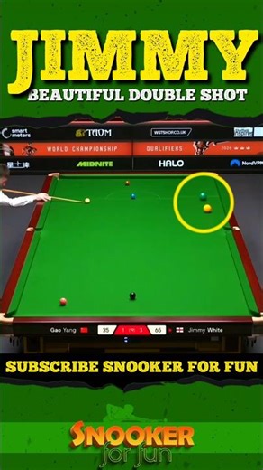 Jimmy's beautiful double shot| #shorts #youtubeshorts #trending #snooker #ding #juddtrump #ronnie