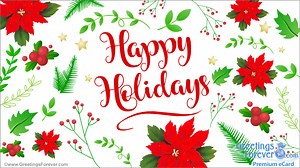 Happy holidays greeting - Christmas, ecards