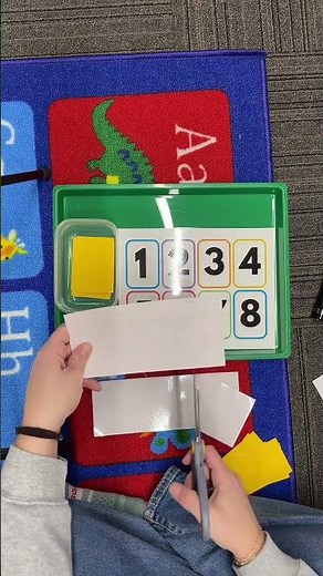 Here’s how I prep and use my Number Match Flashlight Cards 🔦 I print the number cards on regular