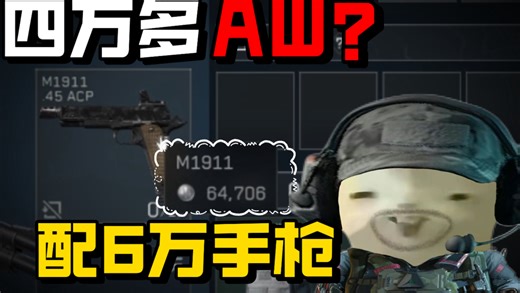 4万AW和6万金弹手枪毁了三角洲行动！四万的AW也能堵桥！拳打六套 百万m14！