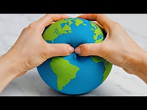 Crunchy Planets Slime AI ASMR Squeezing & Crunching Video | Oddly Satisfying