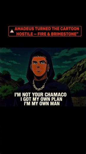 AMADEUS TURNED THE CARTOON HOSTILE — FIRE & BRIMESTONE