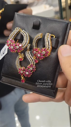 Chandi villa on Instagram: "Silver locket set with antique polish and a radiant red ruby stone. It's a timeless piece that adds grace to every look Order Now D/M or WhatsApp 03242434193 We can customize the design as your requirements #silver #jewelry #trending #fyp #antiques"