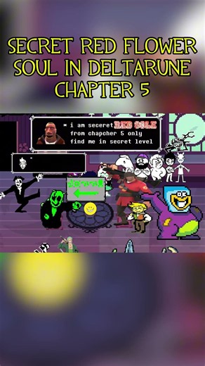 Deltarune Chapter 5 SECRET Red SOUL FLOWER Soldier boss! #deltarune #viral #tf2