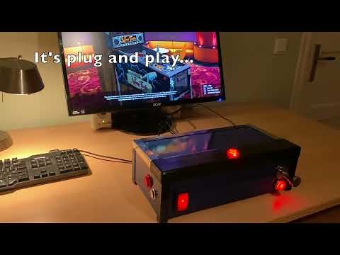 Virtual Pinball Desktop Controller with force feedback. Pinsim