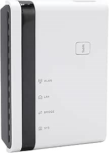 Wireless Print Server, 10/100Mbps Ethernet to USB 2.0 Network Print Server, Share up to 4 Printers, Ethernet USB Printer Server Adapter for 8 10 11, for OS X (with Power Cord)