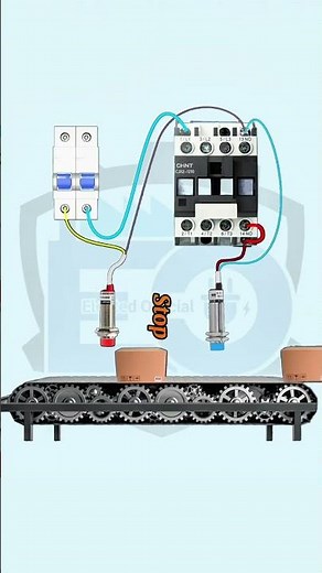 How to use proximity sensor limit control wiring ⚡ connections #youtube #vairal #industrial #sensor