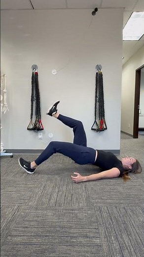 Single-leg active hamstring bridge (isotonic)