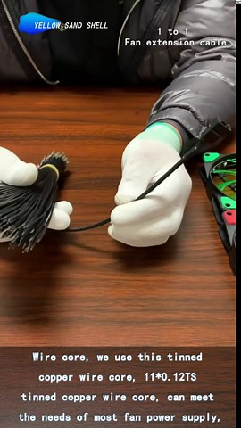 3 Way 4 Pin PWM Fan Splitter,Adapter Cable Sleeved Braided Y Splitter PC 4 Pin Fan Extension Power Cable 1to2 1to3 1to4 (1to2-5p)