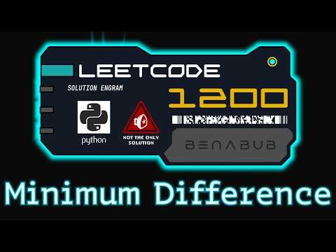 Finding the Closest Pairs | LeetCode #1200 Python Visualized