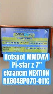 MMDVM Pi-star hotspot with 7” NEXTION NX8048P070-011C screen