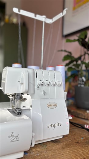 Classes l Fabrics l Haberdashery l Subscription on Instagram: "Say hello to the machine that’s about to change your sewing life forever… the Baby Lock Enspire I took this beauty home and WOW, it is an absolute dream. The air threading technology is next-level magic. No more poking around inside the machine wondering where the thread is meant to go… just push the button and WHOOSH, the thread flies exactly where it needs to be. If you’ve ever struggled with threading because of poor eyesight, art