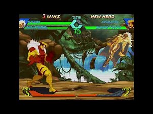 X-Men vs. Street Fighter - Storm, Wolverine vs. Cyclops, Sabretooth 2