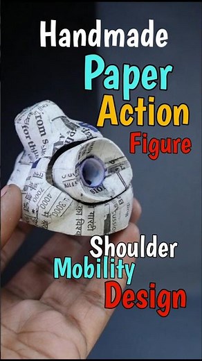 Shoulder mobilty design Paper action figure #actionfigure #diy