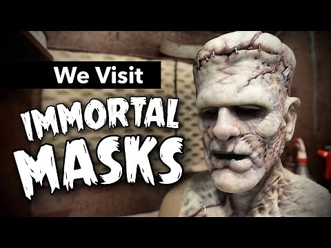 We Visit Immortal Masks - How To Make Silicone Masks - HALLOWEEN 4K