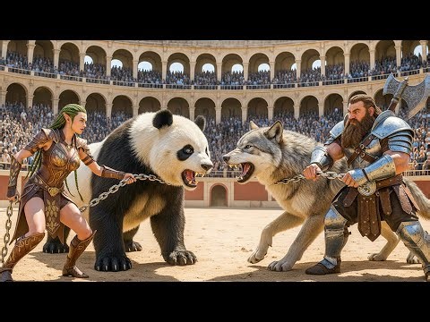 Epic Pandas and wild wolves Showdown 🔥 Ultimate Wild Duel – Who Will Claim the Throne