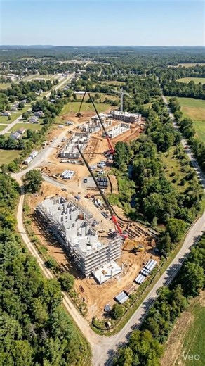 Complete Construction of a Mixed-Use Development | Drone View Build#construction #architectur #time