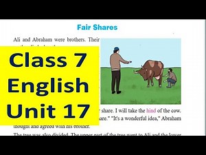 Class 7 English, Unit 17 with all EXERCISE//Grade 7 unit 17 with solution/full chapter