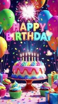 Happy Birthday Rainbow Party! 🌈🥳 (Upbeat Festive Mix) #Shorts