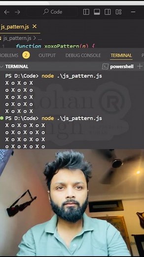 Javascript XOXO |Javascript Tutorial #shorts #codingshorts #javascript #coderohan #coding #coder