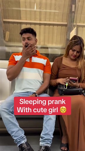 Sleeping Prank with a Cute Girl
