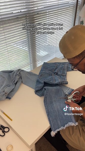 How I Made Black Flare Leg Jeans: DIY Fashion Tutorial