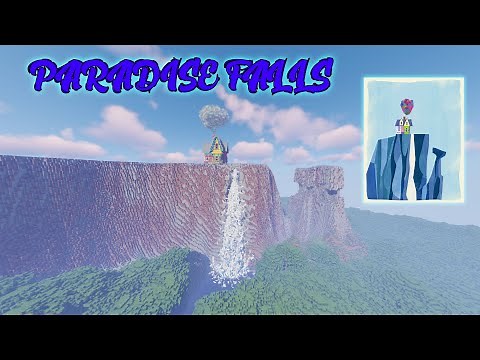 Paradise Falls in Minecraft (From "Up")