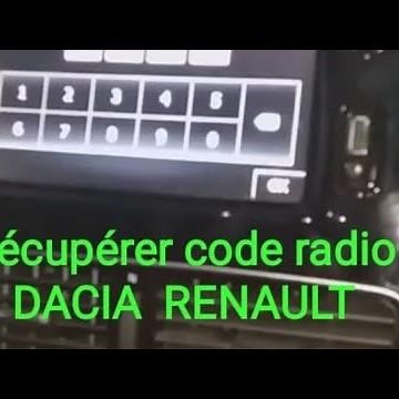 Récupérer le code d'authentification de radioMEDIANAV DACIA et RENAULT clio 4 استخراج كود راديو كليو