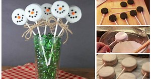 HOW to make OREO Snowmen Lollipops?