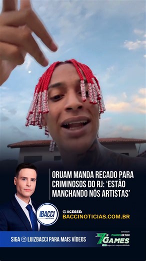 O rapper Oruam publicou nas redes sociais nesta quarta-feira (28), um forte desabafo contra roubos e mortes de trabalhadores no Rio de Janeiro. Na gravação, o artista critica criminosos que estariam assaltando e matando pais de família nas ruas, afirmando que esse tipo de ação “mancha a favela” e prejudica a imagem de quem vive e trabalha nas comunidades. Oruam diz ainda que a cobrança por posicionamento acaba recaindo sobre os artistas que cantam a realidade da favela e reforça que não compactu