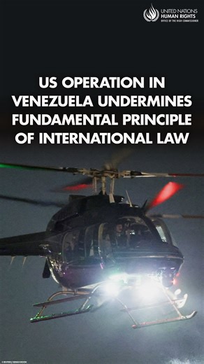 The #USA has justified its intervention in #Venezuela citing the Venezuelan government’s record of human rights violations, but accountability for human rights violations cannot be achieved through unilateral military intervention that violates international law. We fear that the current instability and increased militarisation due to the US intervention will further worsen the situation in Venezuela. The future of Venezuela must be determined solely by the Venezuelan people, with full respect f